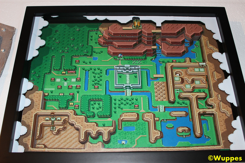Illustration for article titled The Legend Of Zelda: A Link To The Past 3D Papercraft Map